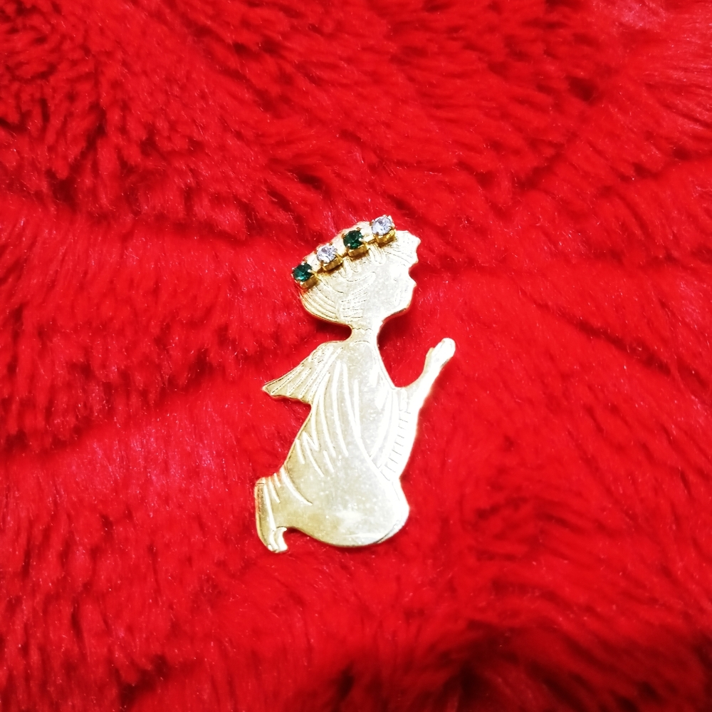 Praying Angel Brooch